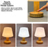 3-Level Dimmable Shower Lamp Mushroom Lamp LED Table Lamp for Bedroom Rechargeable Desk Bedside Small Lamps Night Light