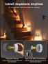 BR168 3 Pack Smiling Shark Linkage Motion Sensor Night Light LED Smart Linked PIR & Light Sensing, Rechargeable
