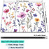 IMAYONDIA 9.5" 7.9" Computer Mouse Pads for Desk, Purple Wildflowers Floral Mouse Pad Small Square Computer Mousepad, x