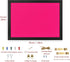 Pink Bulletin Boards Cork Board with Felt, 15"x11" Small Display Pin Board Vision Board for Walls, Jewelry, Notes, Collection, Photos, Office, Wood Framed(Black) & Felt(Pink), 1pc by origreen