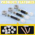 270Pcs 3 in 1 Furniture Connecting Kit with Wood Dowel Pins, Nickel Plated Cam Lock Nuts, Screws, Bolts