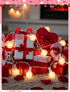 Xingzd G40 25Ft Bulbs, LED Valentines Day String Lights, Valentines Decorations Lights Outdoor with Frosted Red White