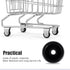 HOODANCOS 1 Inch 10pcs Commercial Plastic Caster Wheels Replacement Rolling Cart Wheels for Shopping Trolleys