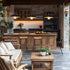 2X 4*AA Battery Operated Outdoor Chandelier for Gazebo Pendant Light Industrial Hanging Lamp with Remote Decorative