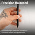 Everyman Grafton Mini Twist Refillable 0.7mm Ball Point Pen Black, Sleek Anodized Aluminum Pocket Pen