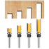 UTRUSTTO 1/4 Inch Set, 1/2", 25/64, 3/4, 1, 1-1/2. Pattern Flush Trim Router Bits Shank, Bottom Bearing Flush Trim