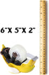 Funny Monkey in a Banana Tape Dispenser, Non-Slip Office Desk Accessory, 6 Inches