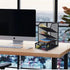 Multi-Functional Mesh Desk Organizer, Pen Holder for Desktop, Stationary Storage Rack for Home Office Art Supplies