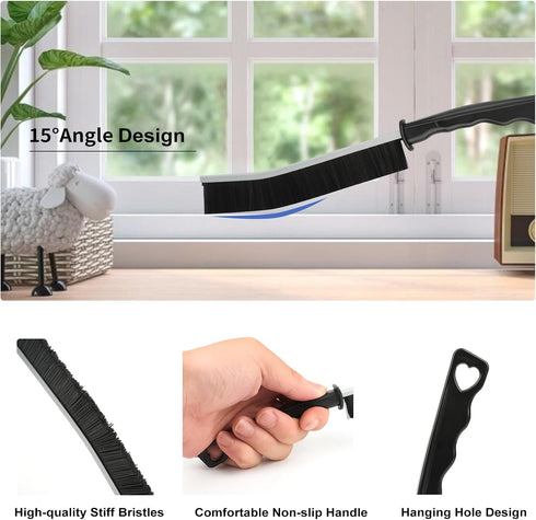 11Pcs Hard Bristle Crevice Cleaning Brush Set for Sink, Cup, Teapot, Bottle, Blender, and Corner