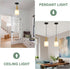 AOJUNSANSAN 2 Pack Mid Century Frosted Glass Pendant Light Fixture Brushed Gold Pendant Lights Kitchen Island Modern