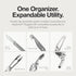 14 KeySmart Rugged - Multitool Key Holder for Keychain w/Bottle Opener and Pocket Clip, Organizer for Keys, EDC