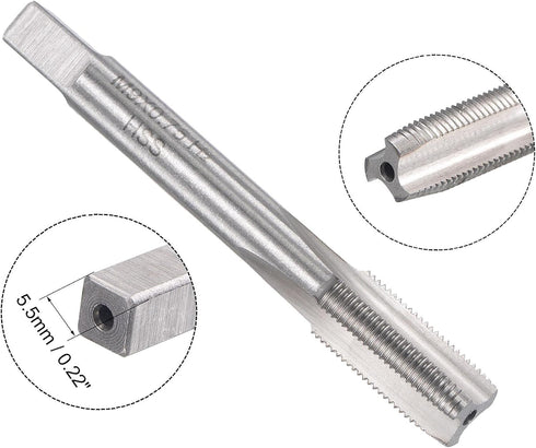 uxcell M9 x 0.75mm Metric Tap and Die Set, Machine Thread Screw Tap with Round Threading Die