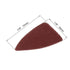 CNBTR Universal Oscillating Multitool Polishing Finger Sanding Pad Disc, Sandpaper Sheet Set