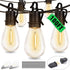 100FT 52 S14 Bulbs E12 Sockets,2700K Dimmable Lights,IP55 Outdoor String Lights with Shatterproof Vintage Edison