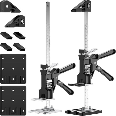 Labor-Saving Arm Jack, 15.4 inches, 440 lb Load-Bearing, All-Aluminum Body with Non-Slip Mat for Mounting Windows and