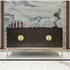 PILYON 2 Pack 64mm Drawer Knobs Chinese Retro Wardrobe Door Handle Semi-Circular Brass Cabinet Drawer Bedside Table