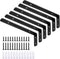 LSK 6PCS L Bracket, 6"2"(15050mm) Shelf Support Corner Bracket for Wooden Board,