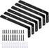 LSK 6PCS L Bracket, 6"2"(15050mm) Shelf Support Corner Bracket for Wooden Board,