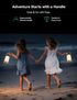 4000mAh 4-Level Dimmable Tubicen Rechargeable Table Lamp Waterproof Outdoor Lantern Portable Battery Operated Camping