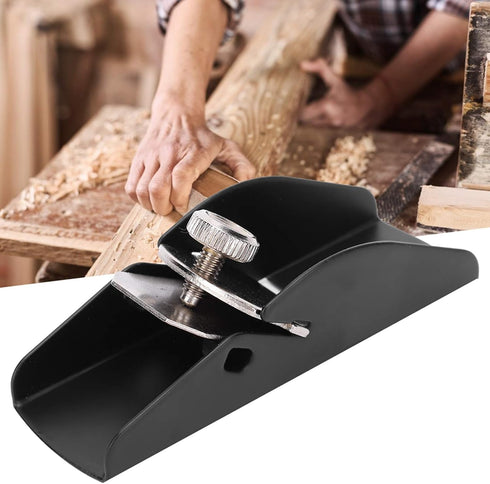 Walfront Mini Wood Adjustable Block Planer, Aluminum Alloy Lightweight Carpenter Woodworking Trimming Tools