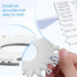 2Pcs Metal Gauge Thickness Tool, Highly Accurate Dual-Sided Round Wire Sheet Gage for Welding
