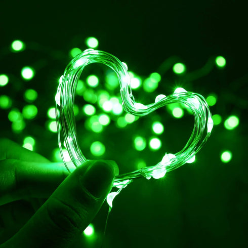 XINKAITE Waterproof LED Fairy String Lights Starry DIY Decoration for Indoor & Outdoor Parties 10FT Green