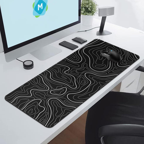 Large Mouse Pad for Gaming, 31.5 x 11.8 in with Anti-Slip Rubber Base, XL Keyboard Pad for Home and Office