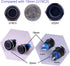 Momentary Push Button Switch U22A1, 1NO1NC Black Metal Shell with 12V Blue LED Ring