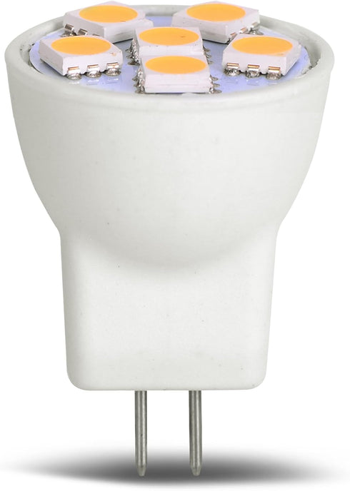 MR8 LED Light Bulb Replacement for Mini Halogen Recessed Lamps 12 Volt Warm White 2 Pack