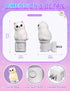 3D 3000K, 1 Pack KINDEEP Kids Night Light Plug in: Cute Cat Nightlight with Dusk to Dawn Sensor, RGB & Soft White