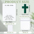 50 Sets Chunful Celebration of Life Favors Christian Pocket Token Bulk Cards with Cross Crystal Stones White Organza
