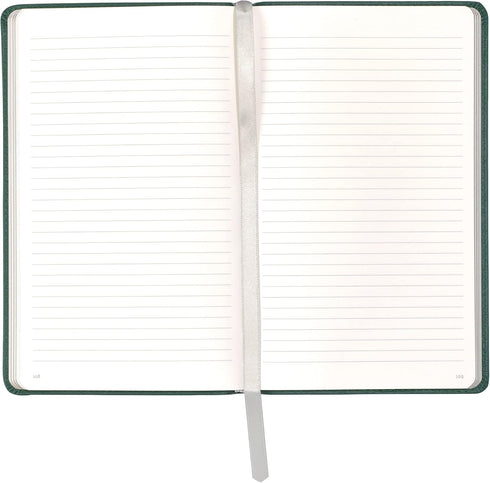 Classic Leather Notebook Journal, Softcover, Racing Green, Large (5.4" x 8.5"), 234 Ruled Pages