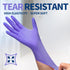 Nitrile Exam Gloves, 3.5 Mil Powder-Free Disposable Medical Gloves, Purple, 100 Pcs