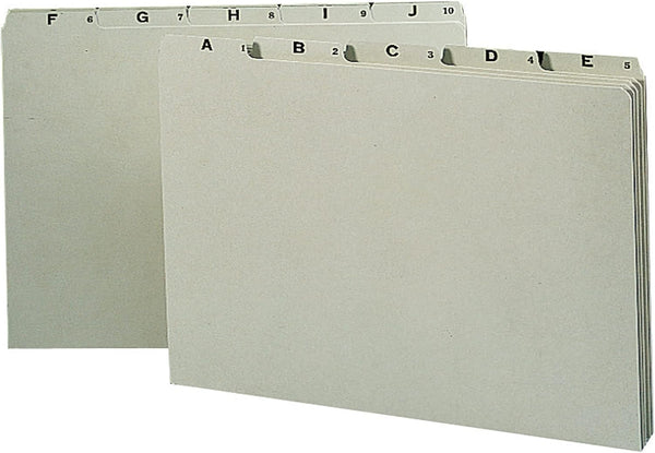 Smead 52376 100% Recycled Pressboard File Guides, Legal Size, Gray/Green, Set of 25