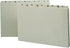 Smead 52376 100% Recycled Pressboard File Guides, Legal Size, Gray/Green, Set of 25
