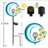 Solar Outdoor Garden Lights - Solar Powered Pathway Lights Outdoor Decorative Lights Waterproof Crackle Glass Globe Led Landscape Lighting for Pathway,Yard,Lawn,Patio Stars Moon by EPROSMIN