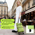 2-in-1 Supermarket,Laundry,Travel,33 lbs Foldable Shopping Cart with Wheels,Waterproof & Sturdy Grocery Bag Hand Truck