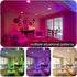 4 Inch, 9W 700LM 2700K-6500K Dimmable 1 Pack FVTLED Smart Recessed Lighting Wireless Bluetooth RGBWC Color Changing LED