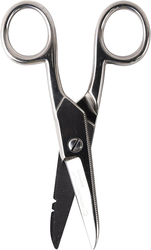 Jonard Tools ES-1964DS Stainless Steel Free-Fall Electrician's Scissors for Reduced Hand Fatigue