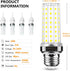 LED Corn Light Bulb 150W Equivalent 2000 Lumen 6500K Cool Daylight White 20W E26/E27 Base Non-dimmable Ceiling Fan Corn Lighting for Home Garage Warehouse Indoor LED Corn Bulbs Pack of 4 by FanNicoo