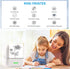 Mini Printer Thermal Sticker Printer with 11 Rolls Thermal Paper and Sticker for iOS&Android,Portable Bluetooth Pocket Printer for Study Notes, Pictures, DIY, Label