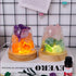 3 Runyangshi Healing Crystal Night Light Natural Himalayan Salt & Amethyst Raw Stones Aroma Diffuser USB Powered Colour