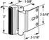 10827 3 Pack) Prime-Line U Door Reinforcement Lock Add Extra, High Security to your Home and Prevent Unauthorized Entry