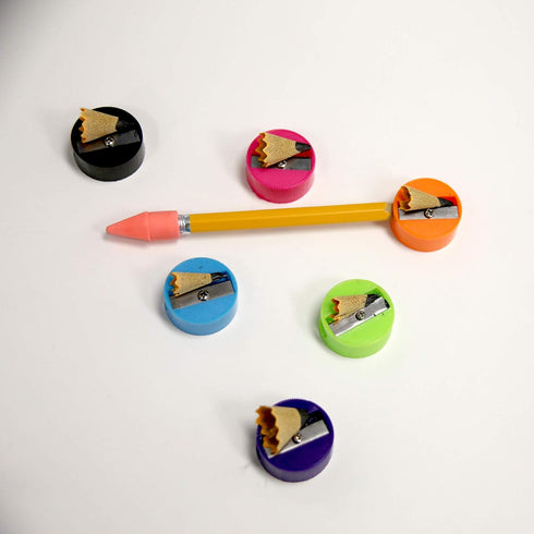 BAZIC Pencil Sharpener, Single Hole Blade, Standard Size Pencils, Round One Blades, 12 Count