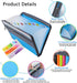 NAFY Expanding File Folder, 13 Pockets Document Organizer with Zipper, A4 Letter Size Portable Accordion Expanding File