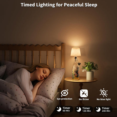 Dimming Set 2 Wireless Wine Bottle Lamp Shade Rechargeable RGB Bottle Light for Liquor Bottles with Remote Control