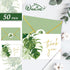 50 Packs Summer 4 6 Inch Whaline Gold Foil Thank You Cards Tropical Greenery Leaves Greeting Cards Monstera Blank Note