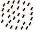 30pcs Male to Male LED Strip Connector Adapter Plug for SMD 5050 3528 2835 RGB Flex LED Tape Light (Black)