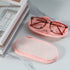 2 Pack Knitted Animal Eyeglass Holders - Cute Cat, Pig, and Bear Design