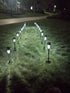 Kcelarec (10pcs-White Stainless Steel Outdoor Solar Lights - Waterproof, LED Lawn Lamps Lighting Solar Powered Outdoor